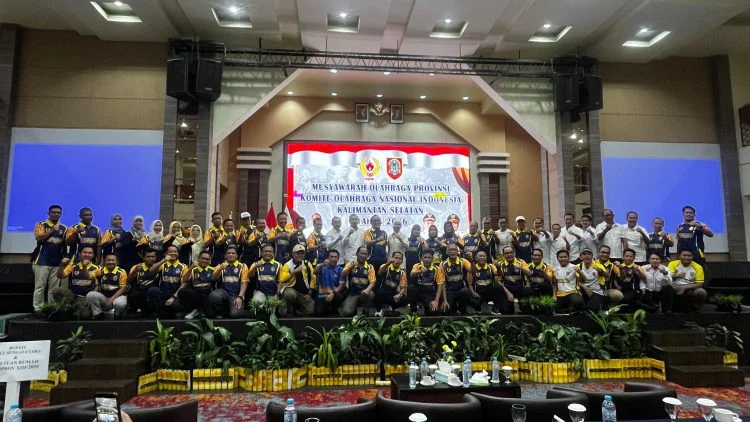 Bupati HSU H. Sahrujani dalam Musorprov KONI Kalimantan Selatan
