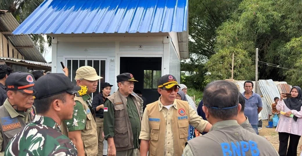 BNPB Kebut Pemulihan Sumatera Pascabencana, Pembangunan Huntara Sudah 99,9%
