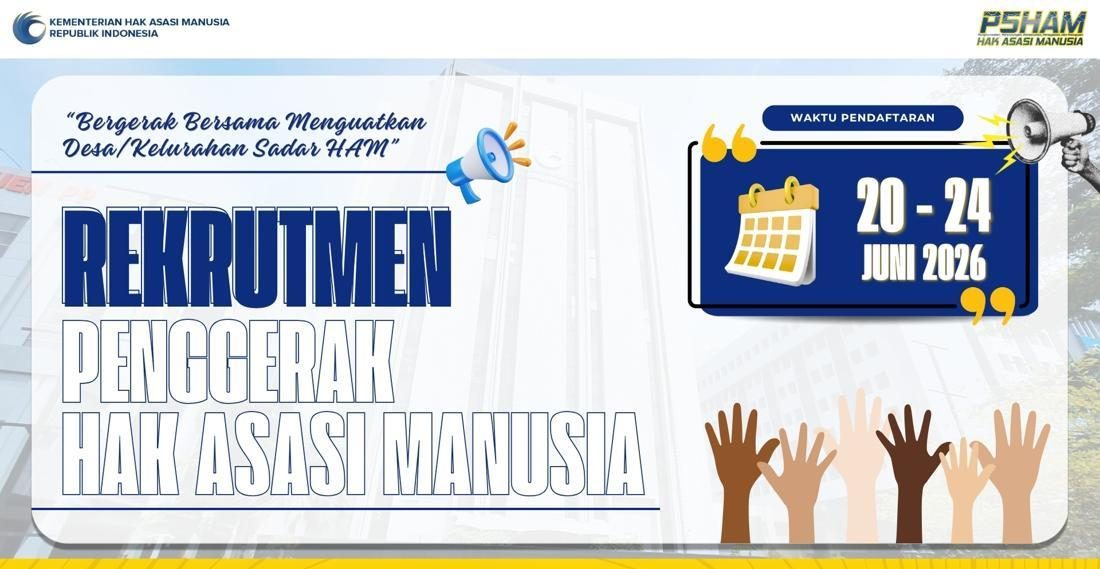 Kementerian HAM Buka Rekrutmen Petugas Penggerak HAM, Pendidikan Minimal SMA!