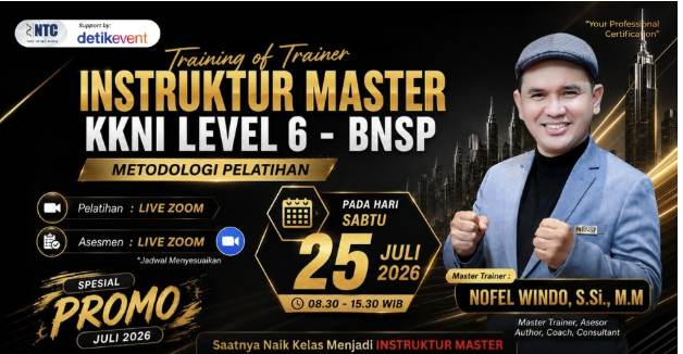 Pelatihan sertifikasi BNSP untuk trainer profesional secara online