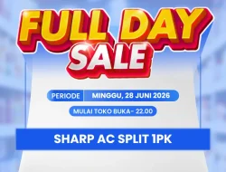 Transmart Full Day Sale Hadirkan Diskon AC Sharp Satu PK Hingga Jutaan Rupiah