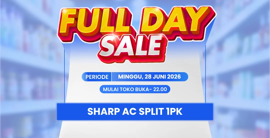 Promo AC Sharp 1 PK di Transmart Full Day Sale