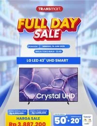 Promo LG LED TV 43 Inci di Transmart Full Day Sale 14 Juni 2026
