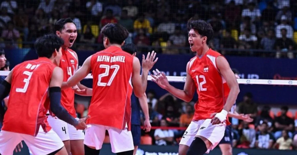 Timnas Voli Putra Indonesia bertanding melawan Filipina di SEA V Cup 2026 Leg 2