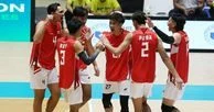 Timnas Voli Putra Indonesia merayakan kemenangan atas Vietnam di SEA V Cup 2026