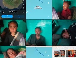 Evakuasi korban selamat KM Nurul Salsa di Pulau Matalang