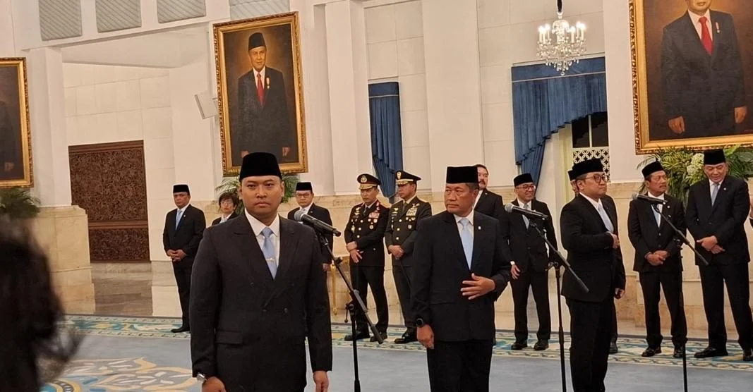 Presiden Prabowo Subianto melantik Sudaryono sebagai Kepala Badan Gizi Nasional di Istana Negara