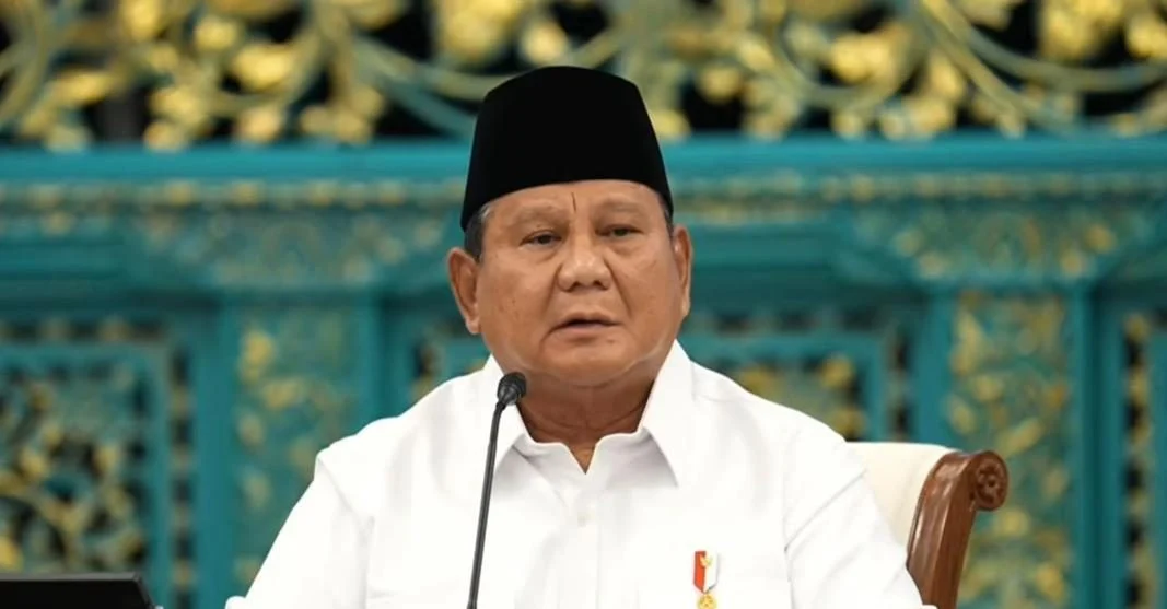 Presiden Prabowo Subianto menyampaikan pidato di perayaan Harlah ke-28 PKB di JCC Senayan Jakarta