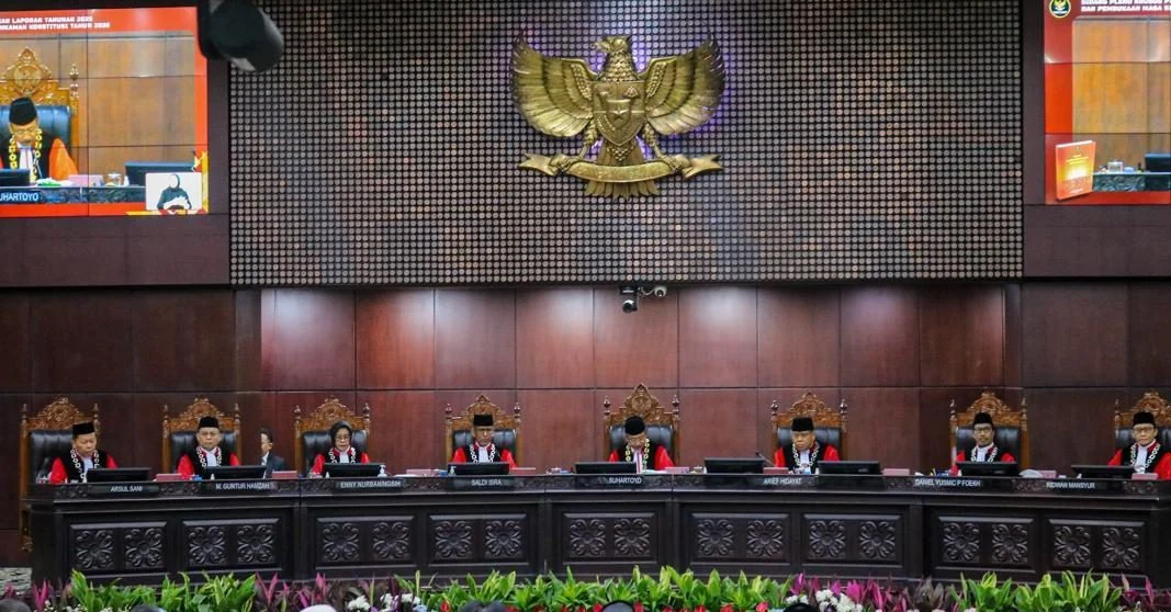Sidang pengucapan putusan Mahkamah Konstitusi mengenai sisa kuota internet
