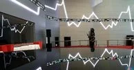 Grafik pergerakan Indeks Harga Saham Gabungan IHSG di Bursa Efek Indonesia yang mengalami penurunan