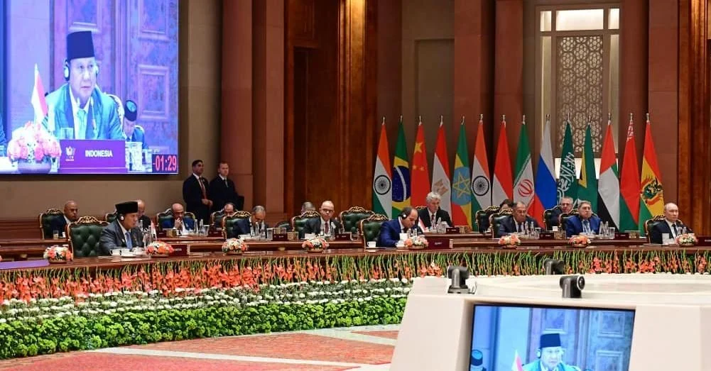 Presiden Prabowo Subianto saat menghadiri KTT BRICS 2026 di Bharat Mandapam, New Delhi, India
